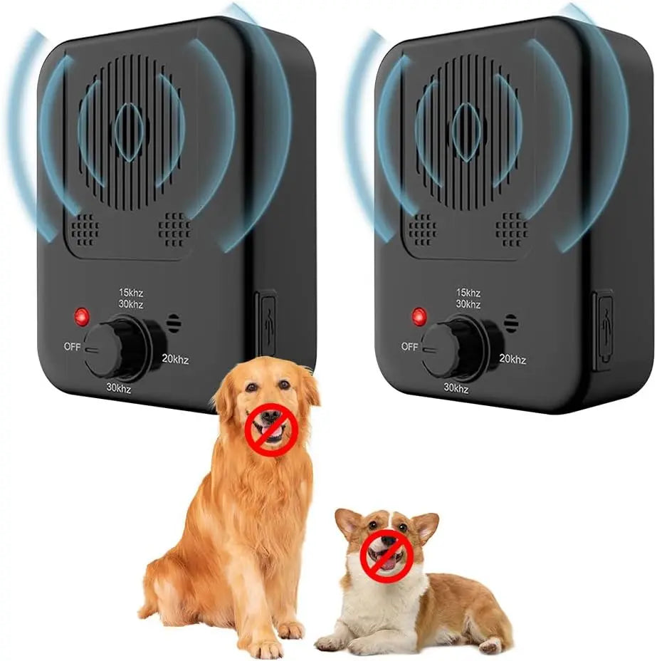 Rechargeable Anti-Bark Device – Ultrasonic Dog Barking Deterrent with 3 Modes for Indoor & Outdoor Use