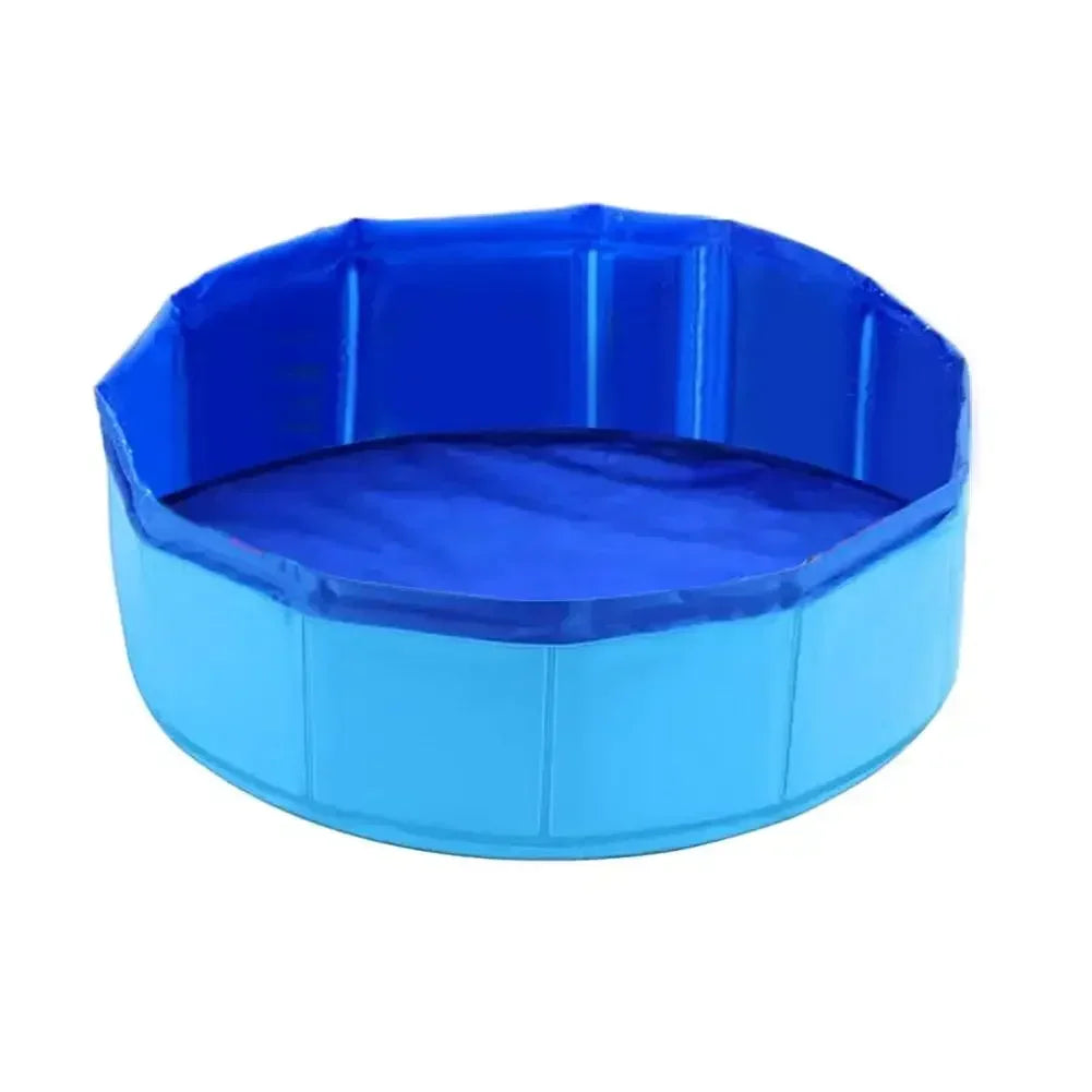 Foldable Pet Pool – Summer Bath Tub for Cats & Small Dogs with Fun Sea Animal Design